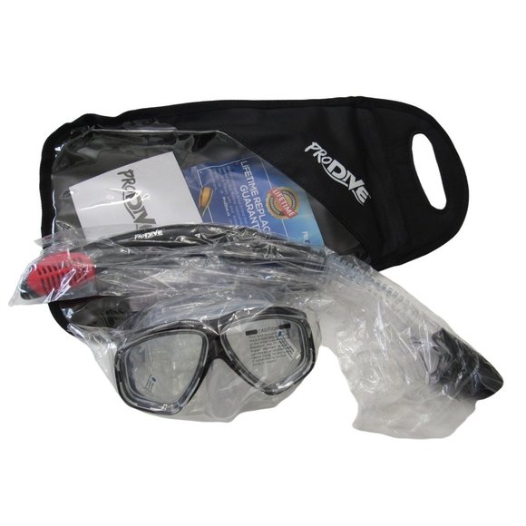 PRODIVE DRY TOP SNORKEL MASK  SET WITH TEMPERED GLASS - Picture 8 of 9
